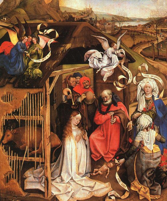 Robert Campin The Nativity oil painting picture